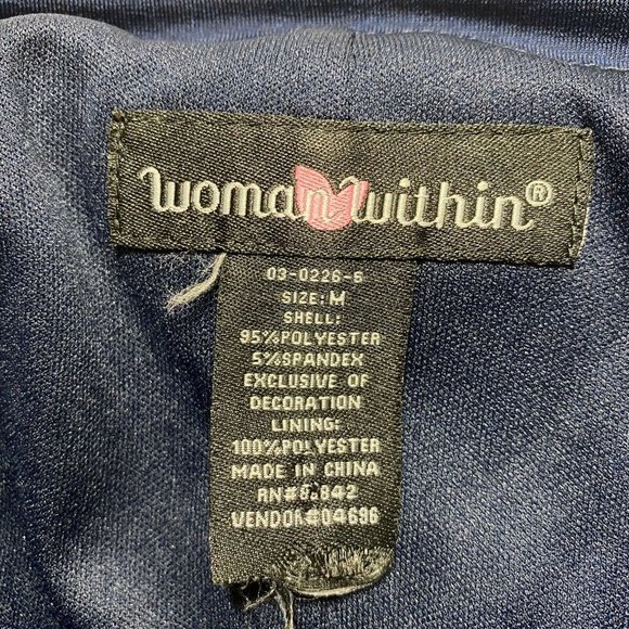 Woman Within Blue Sequin Dress Looks Like 2 Piece - Picture 5 of 5